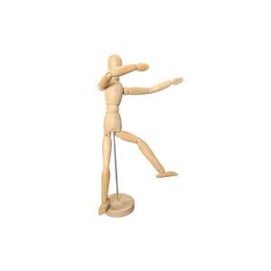 12'' Wooden Artists Manikin, Sketching Drawing Articulated Jointed Mannequin WOW